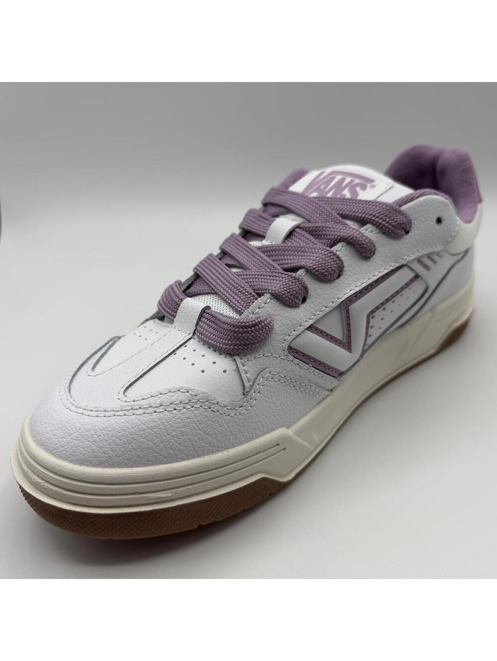 VANS Upland Vintage Leather Purple White VN000D1HPRP Women's Size 9.5 - Picture 9 of 14